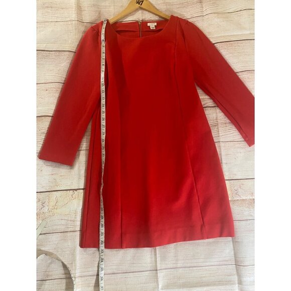 J.Crew Women's Thick Red Half Sleeve Midi Dress - Medium - Picture 5 of 13
